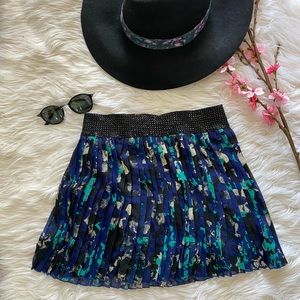Blue Pattern Skirt